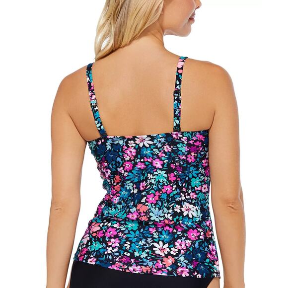 Women's Tahiti Bandini Tankini Top Bikini Siesta Key Floral 8 NWT - Picture 2 of 4